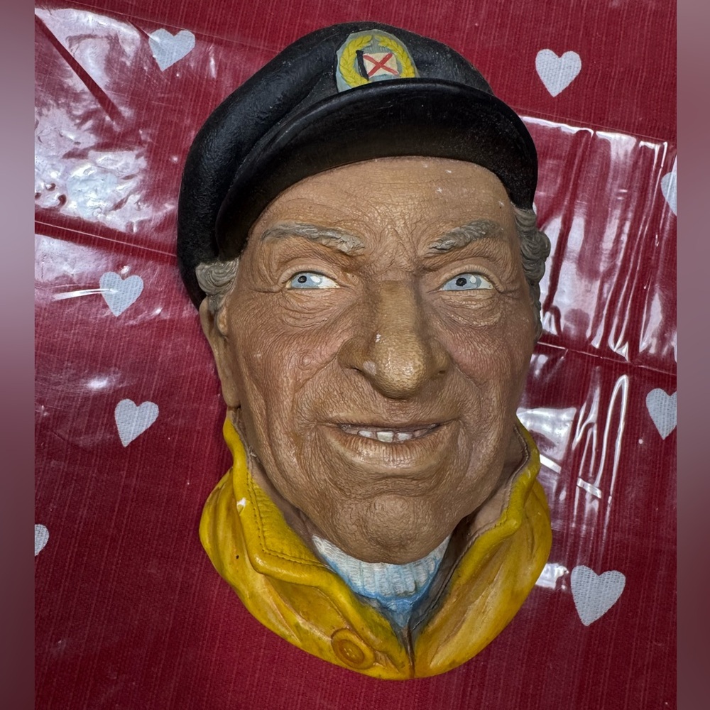 Legend Products 'Skipper' Chalkware GEM Bossons England American Folk Art
